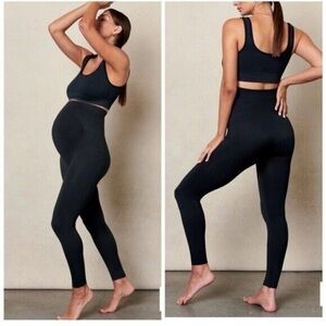 BLANQI Everyday Maternity Belly Support Leggings Black